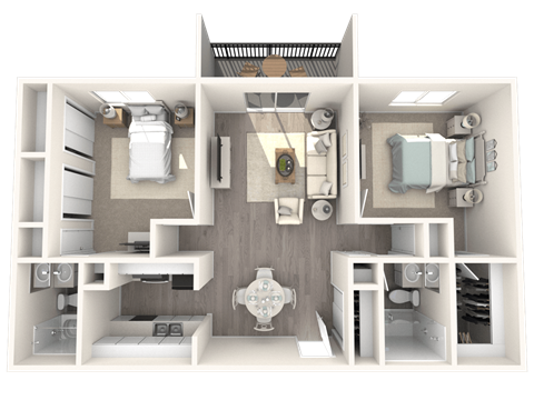 a floor plan of a 1 bedroom apartment